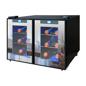 12 Bottle Dual Zone Freestanding Wine Cooler