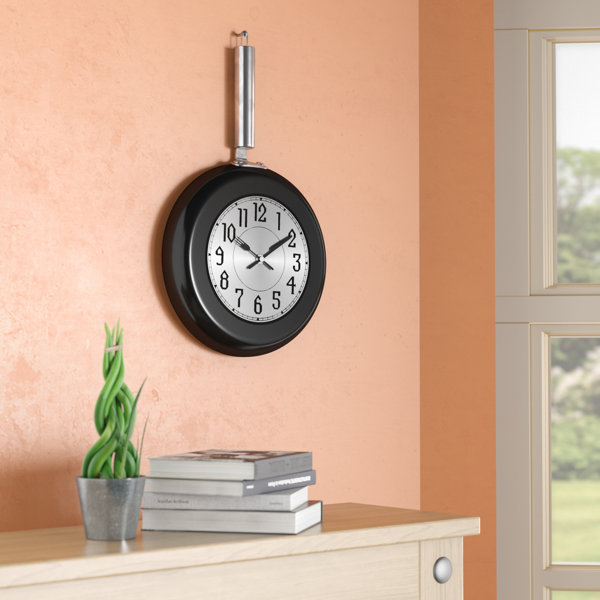 Perryville lron Frying Pan Wall Clock by Wrought Studio| @ $47.99