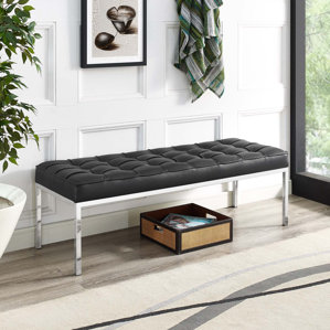 Gayatri Leather Bench by Orren Ellis