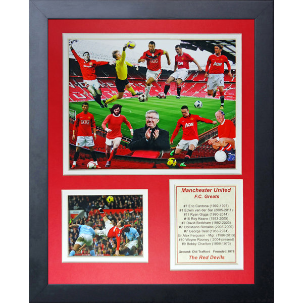 Manchester United FC Greats Framed Memorabilia by Legends Never Die