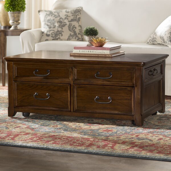 Mathis Coffee Table Trunk with Lift Top by Darby Home Co
