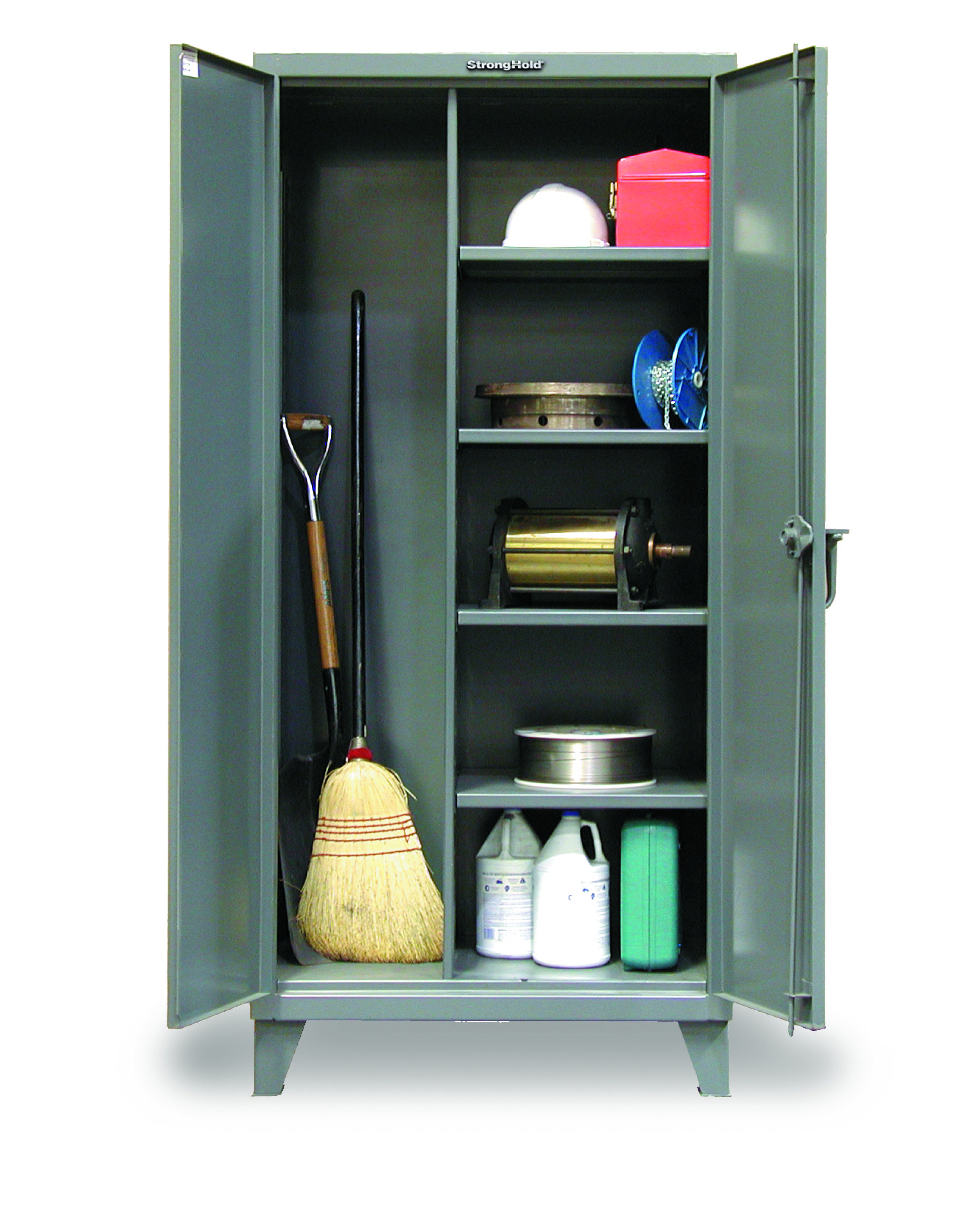 cabinet divider racks on Strong Hold Products 78 H X 36 W X 24 D 2 Door Storage Cabinet Wayfair