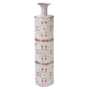 Hammered Metal Floor Vase Wayfair Quickview