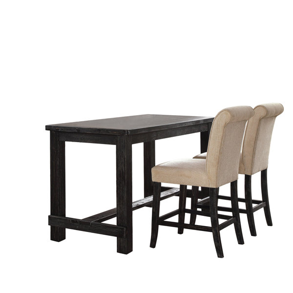 Homan 3 Piece Pub Table Dining Set by Alcott Hill Alcott Hill