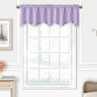 Purple Valances &amp; Kitchen Curtains You&#039;ll Love in 2020 | Wayfair