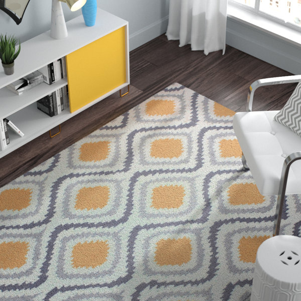 Garrard Hand-Woven Yellow Area Rug by Zipcode Design