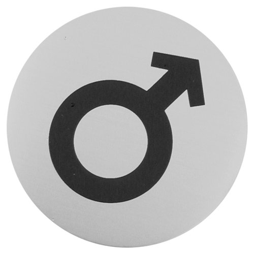 Sula Male Symbol Sign in Brushed Belfry Bathroom
