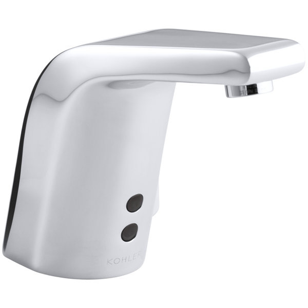 Sculpted Single-Hole Touchless Hybrid Energy Cell-Powered Commercial Bathroom Sink Faucet with Insight Technology, Temperature Mixer and 5-3/4 Spout by Kohler