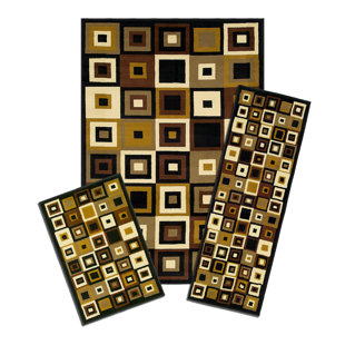 3 Piece Rug Set With Runners Wayfair