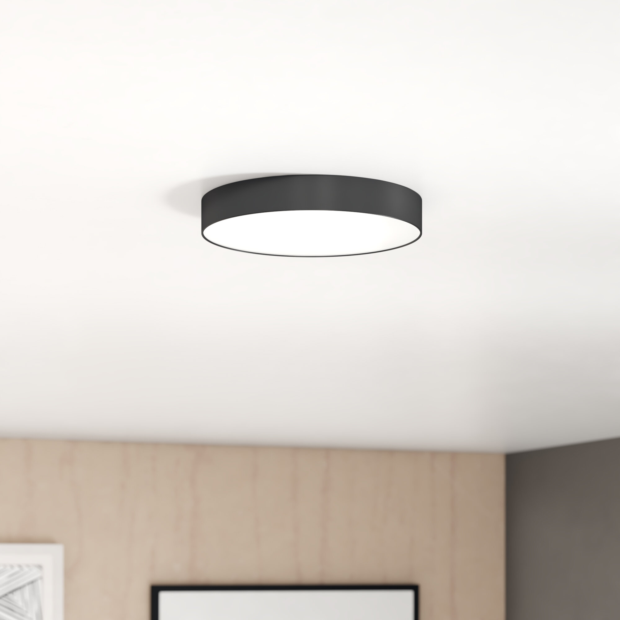 Zipcode Design Warrenton 1 Light Simple Circle Led Flush Mount Reviews Wayfair