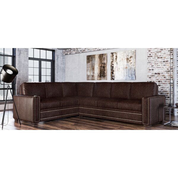 Dallas Leather Sectional By Westland And Birch