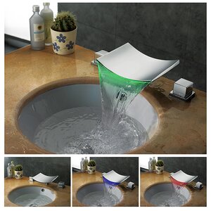 Double Handle Widespread Vessel Sink Faucet