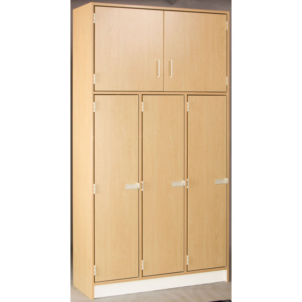 Lockers 2 Tier 3 Wide Preschool Locker by Stevens ID Systems
