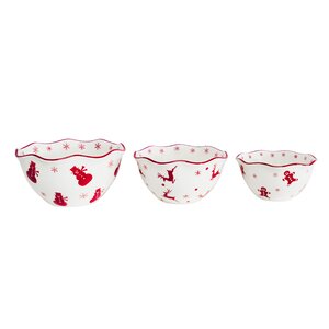 Winterfest 3 Piece Candy Bowl Set