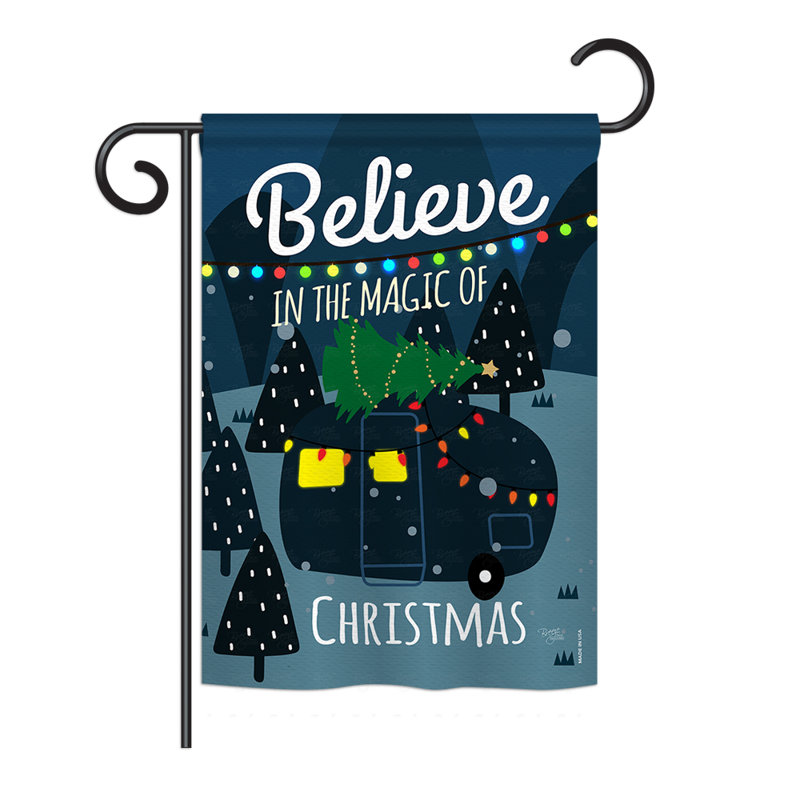 Breeze Decor Believe The Magic Trailer Winter Seasonal Christmas
