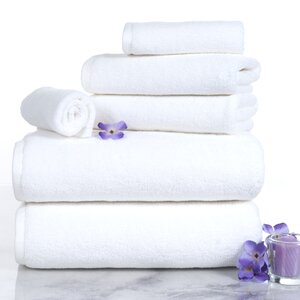 6 Piece Egyptian-Quality Cotton Towel Set