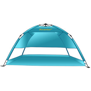 Portable Automatic Beach Tent with Carry Bag,UPF 50 Pop Up Beach Tent UV Protection Windproof Adults Baby Sun Tent for Beach Outdoor Camping Fishing Picnic