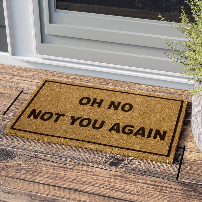 Wrought Studio Rodin Oh No Not You Again 28 In X 18 In Non Slip