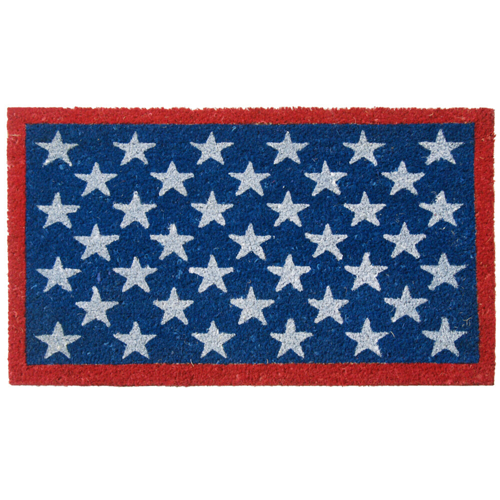 Rubber Cal Inc Patriotic American Flag 30 In X 18 In Non