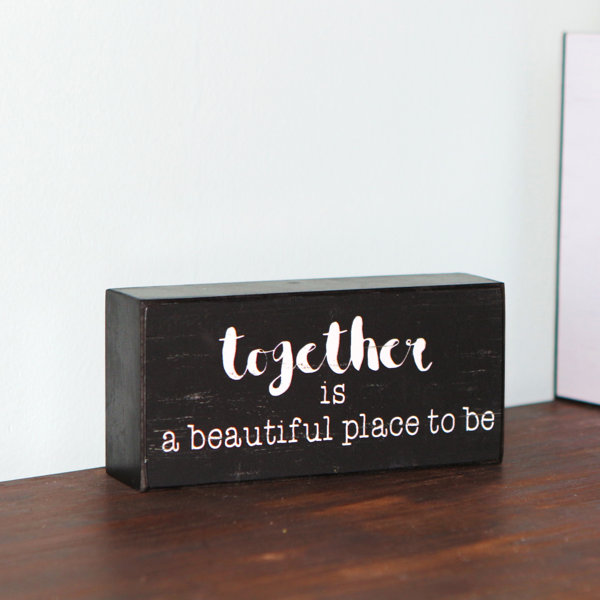 Small Wooden Block Signs Wayfair
