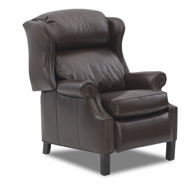 Savard High Leg Leather Manual Recliner By Canora Grey
