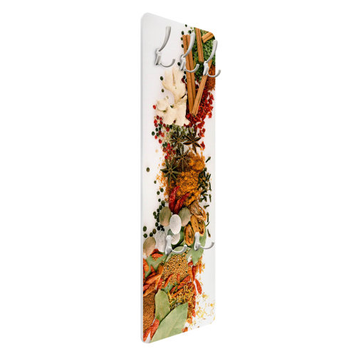 Spices and Dried Herbs Wall Mounted Coat Rack Symple Stuff