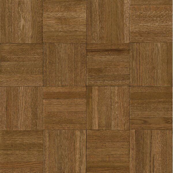 Millwork 12 Solid Oak Parquet Hardwood Flooring in Forest Brown by Armstrong Flooring