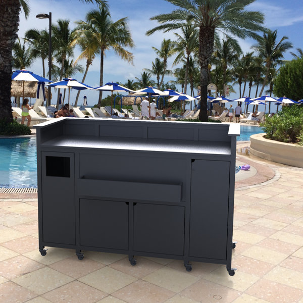 Portable Bar With Wheels | Wayfair