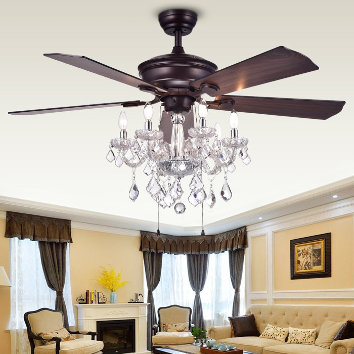 Astoria Grand 52 Ridgway 5 Blade Ceiling Fan Reviews Wayfair