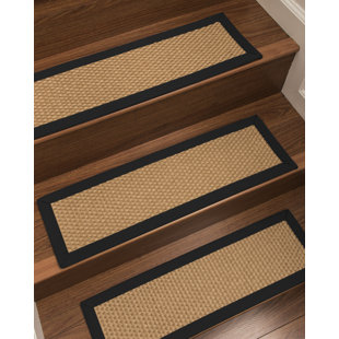 Stair Tread Rugs You Ll Love Wayfair Shauntel Custom Sisal Stair Tread Set Of 13