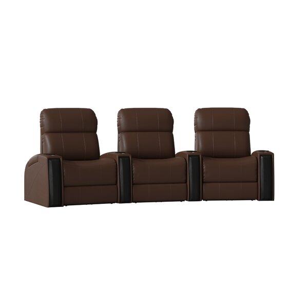 Contemporary Home Theater Curved Row Seating (Row Of 3) By Latitude Run