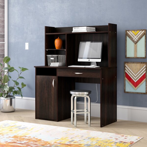 Andover Mills Ryker Desk With Hutch Reviews Wayfair