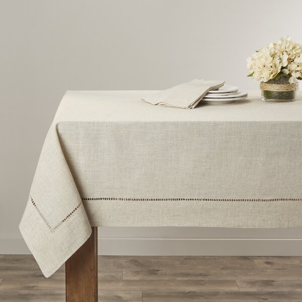 Kitt Hemstitched Tablecloth by Laurel Foundry Modern Farmhouse