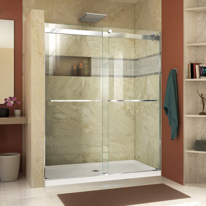 Dreamline Essence 48 X 76 Bypass Semi Frameless Shower Door With