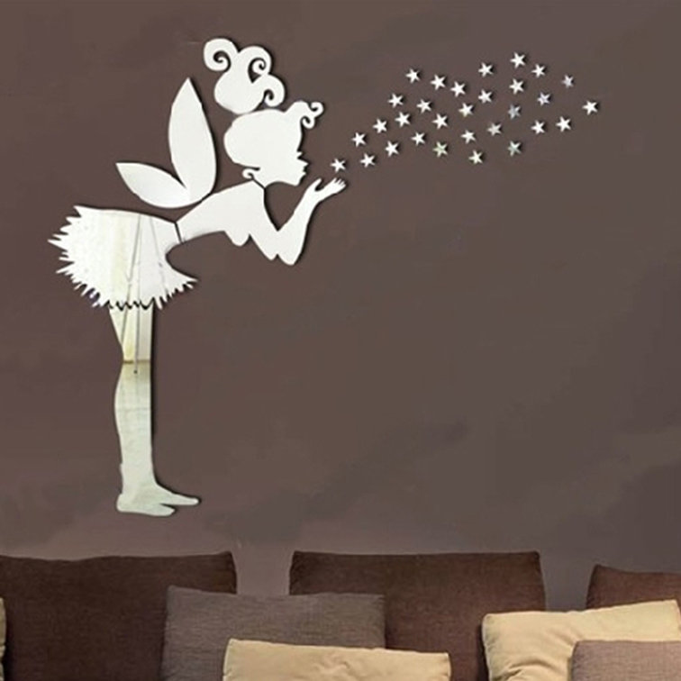 Walplus Tinker Bell Girl Mirror Wall Art Wall Decal Reviews