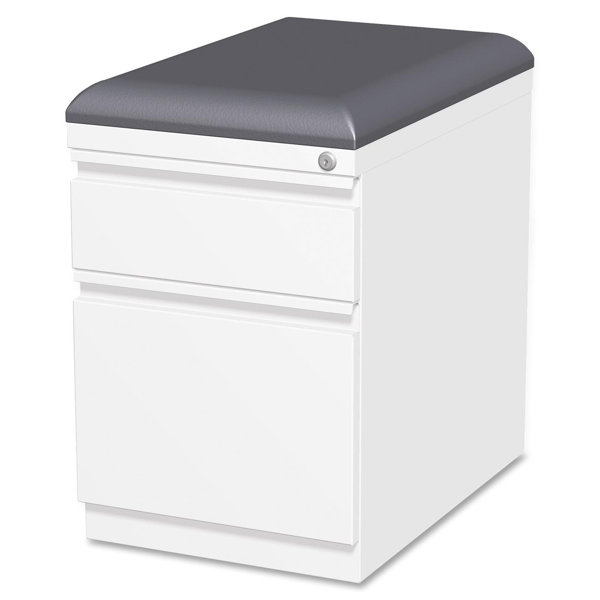 Cushion Seat Storage Mobile Pedestal File by Lorell