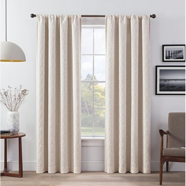 Eclipse Curtains Lollie Solid Blackout Thermal Rod Pocket 2 Panels