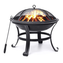 charcoal grill and fire pit