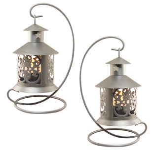 Best Metal Tealight Lantern (Set of 2) By LumaBase Outdoor Lighting Metal Tealight Lantern (Set of 2) By LumaBase Outdoor Lighting