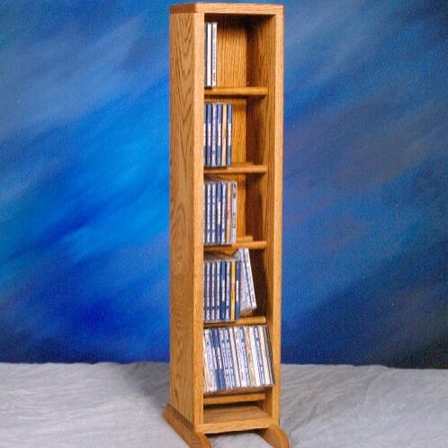 500 Series 70 CD Dowel Multimedia Storage Rack by Wood Shed