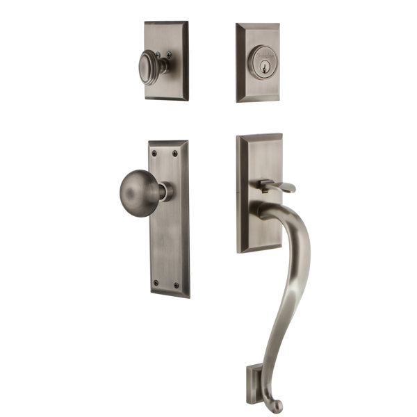 Fifth Avenue S Grip Handleset with Knob by Grandeur