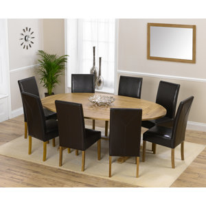 Essgruppe Spencer mit ausziehbarem Tisch und 8 S..