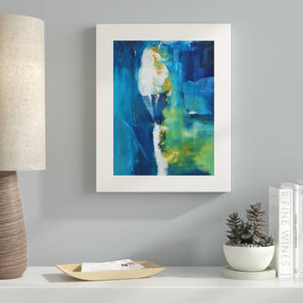 Ebern Designs Abstract Forest Painting Print On Wrapped Canvas