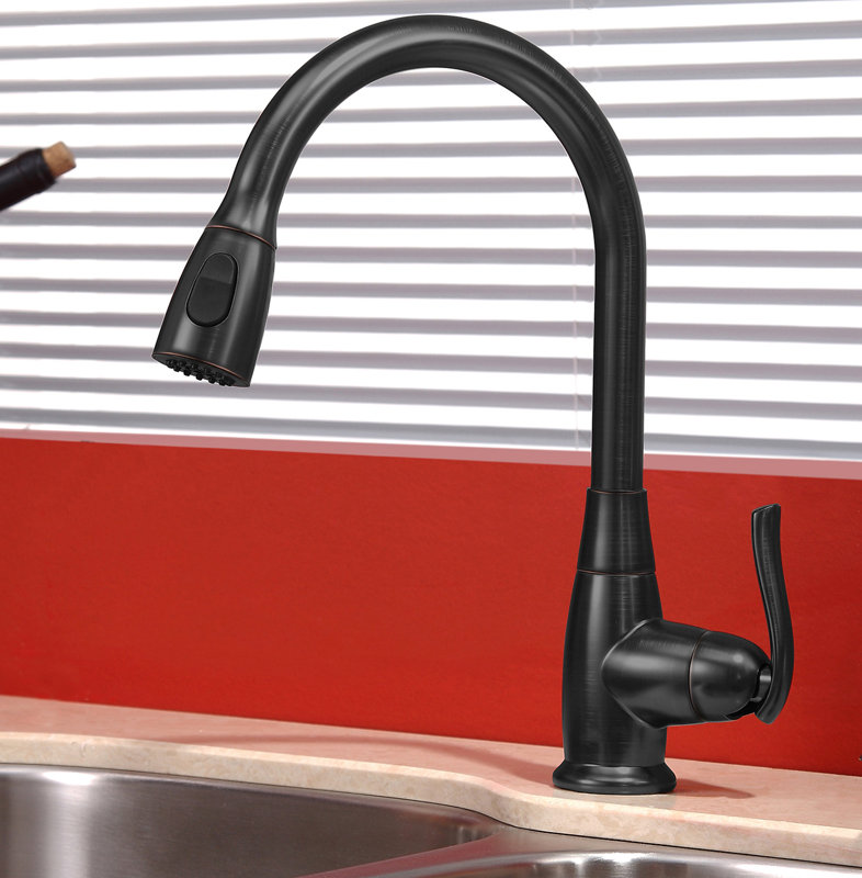 Kraus Premium Faucets Pull Down Single Handle Kitchen Faucet with
