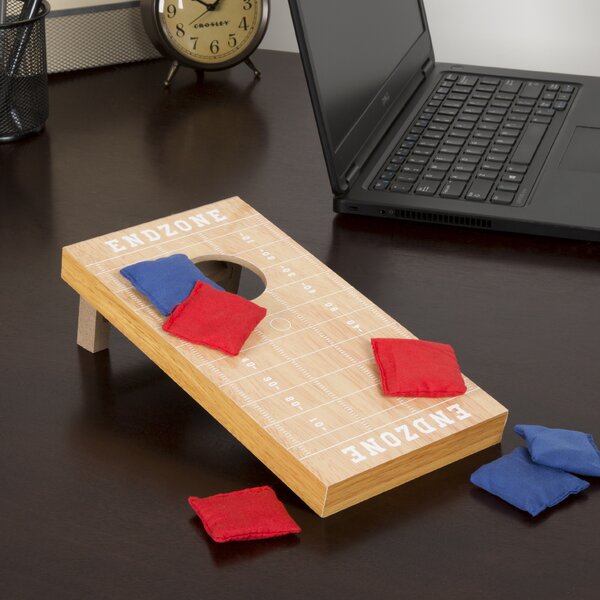 7 Piece Tabletop Football Cornhole Game by Trademark Games