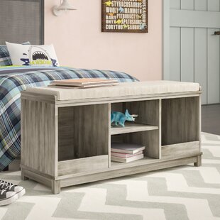 Kronqui Four Cubby Upholstered Storage Bench