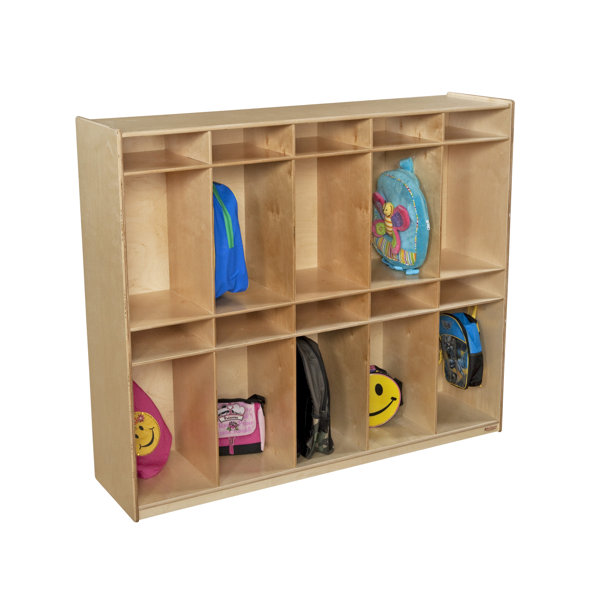 4 Tier 5 Wide Coat Locker by Wood Designs