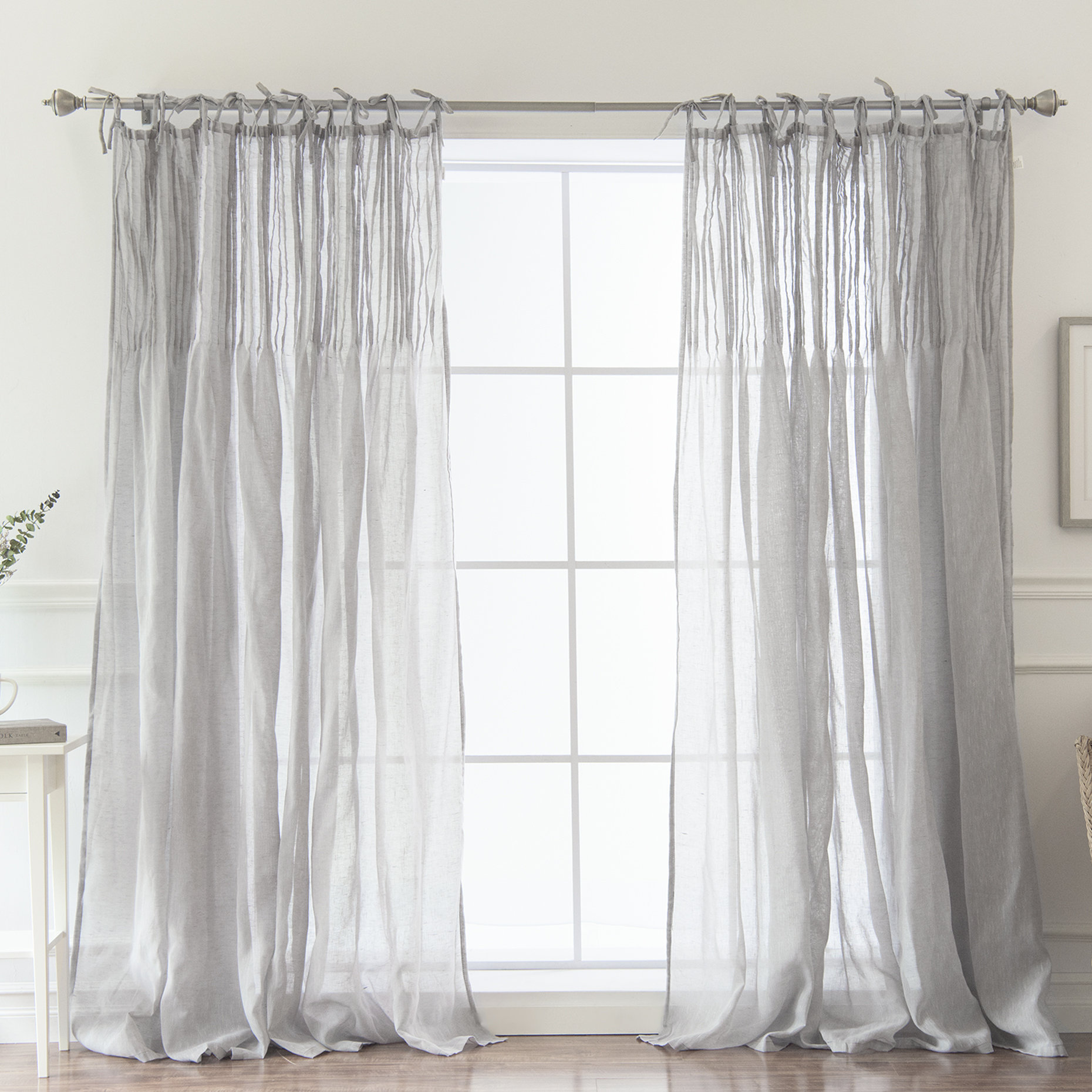 Poivree Solid Sheer Pinch Pleat Single Curtain Panel Reviews