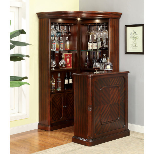Batten Corner Curio Cabinet By Astoria Grand Fresh