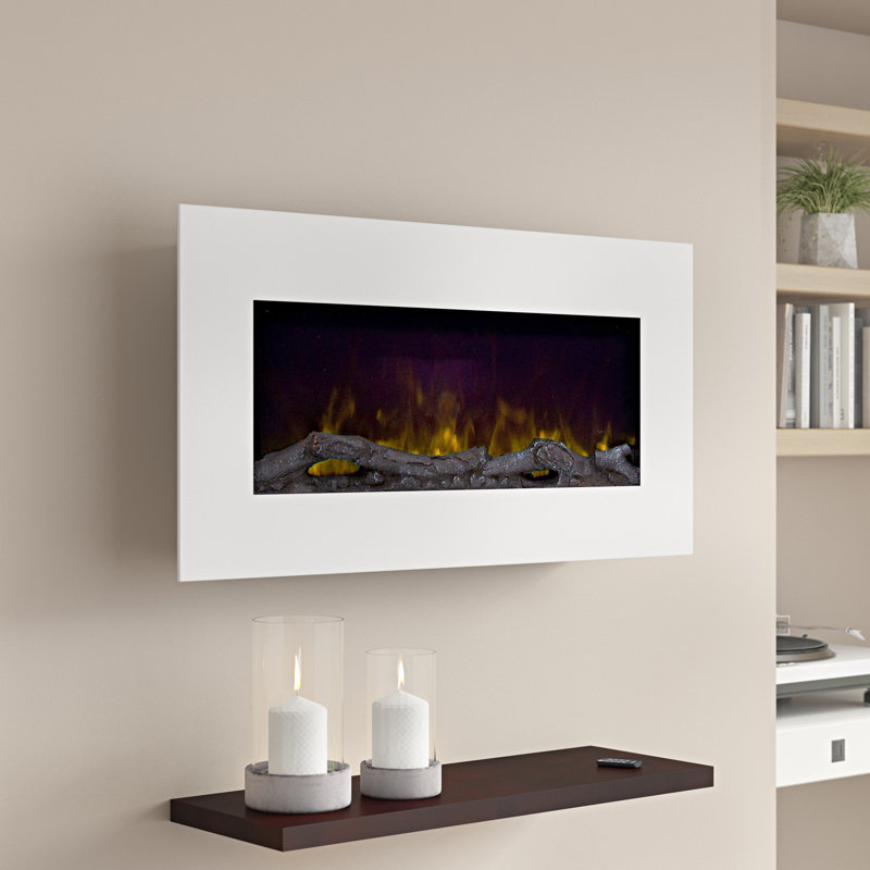 Orren Ellis Bedfo Led Wall Mounted Electric Fireplace Reviews
